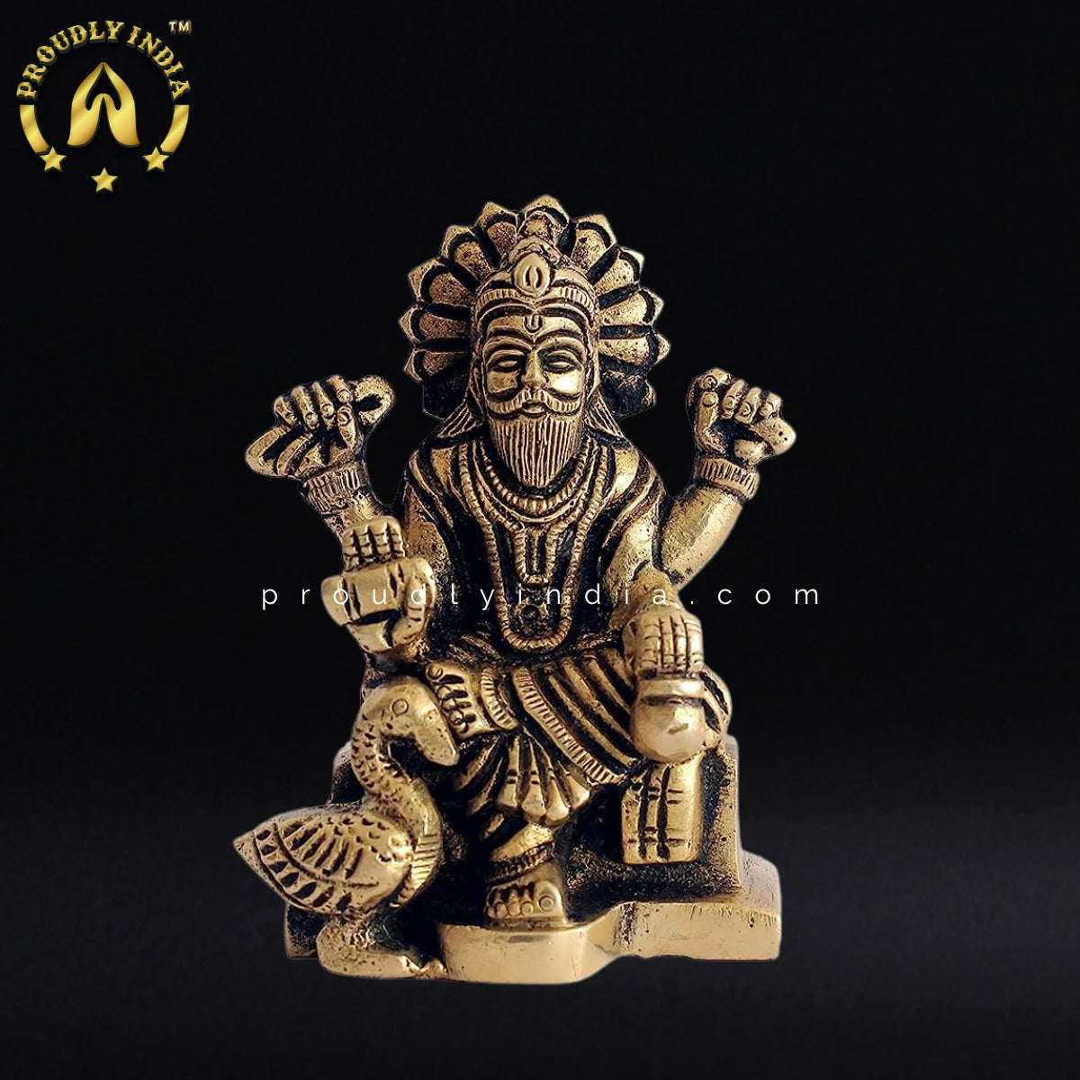 3.8" God Vishvakarma Idol