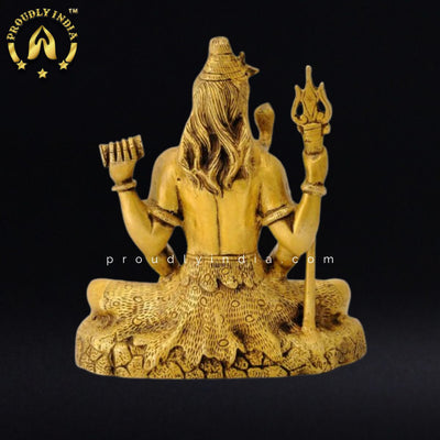 8.5" Seated Bhagwan Shiva Statue