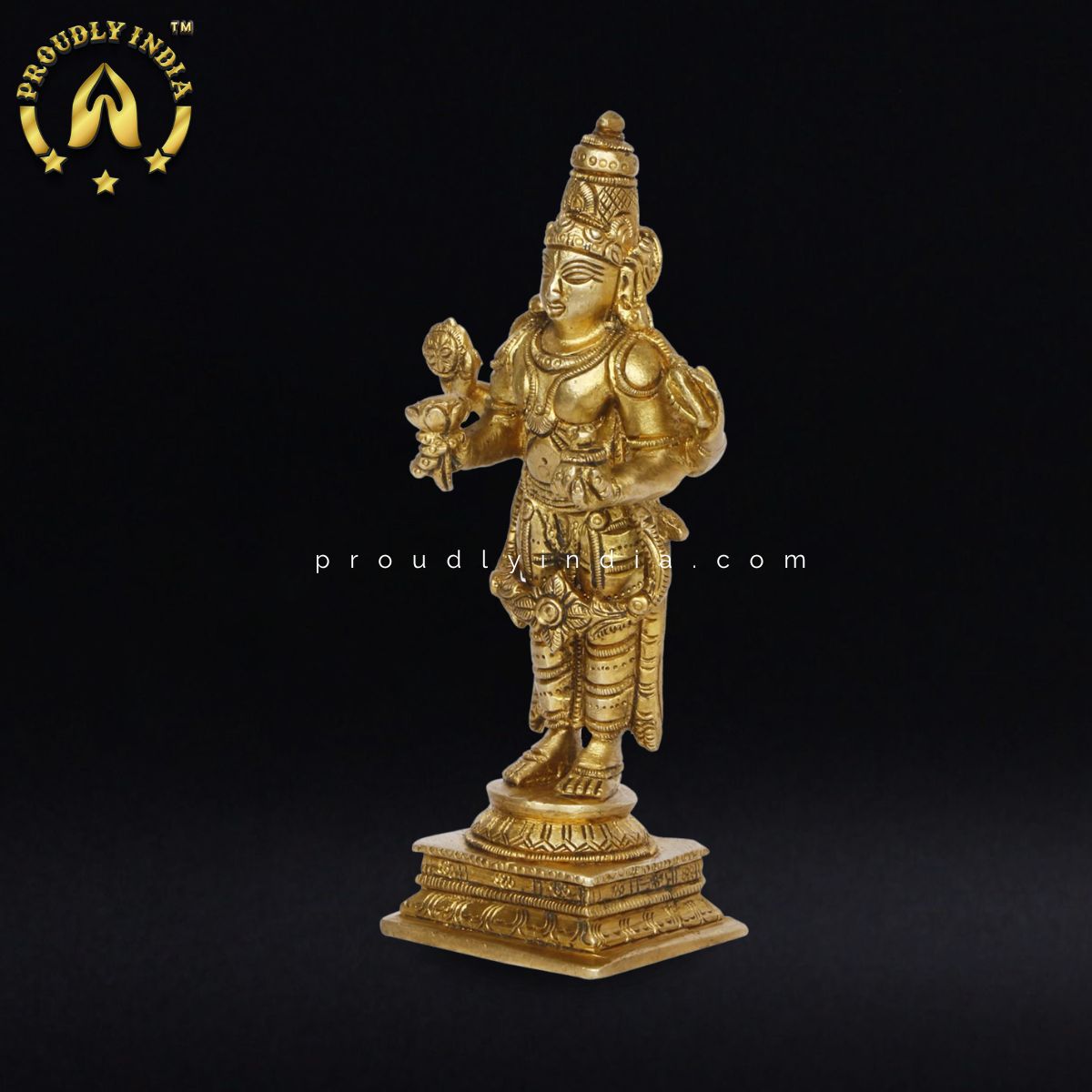 5.9" Brass Dhanvantari Idol