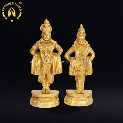 8.5" Lord Vitthal Rukmini Idols