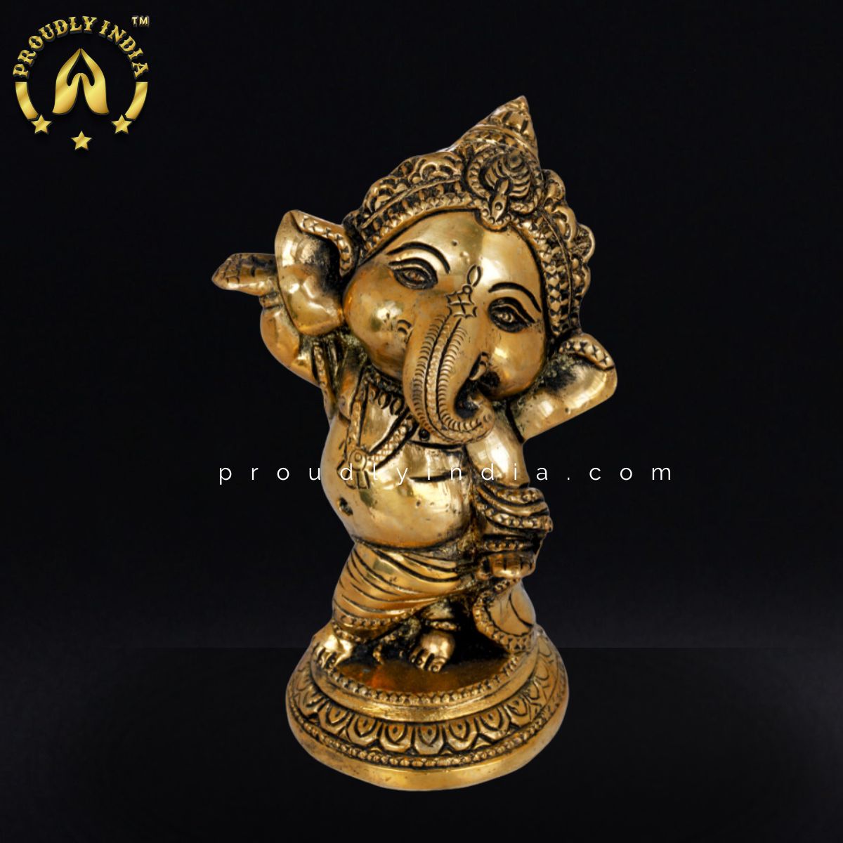 Pure Brass Baby Ganesha Statue