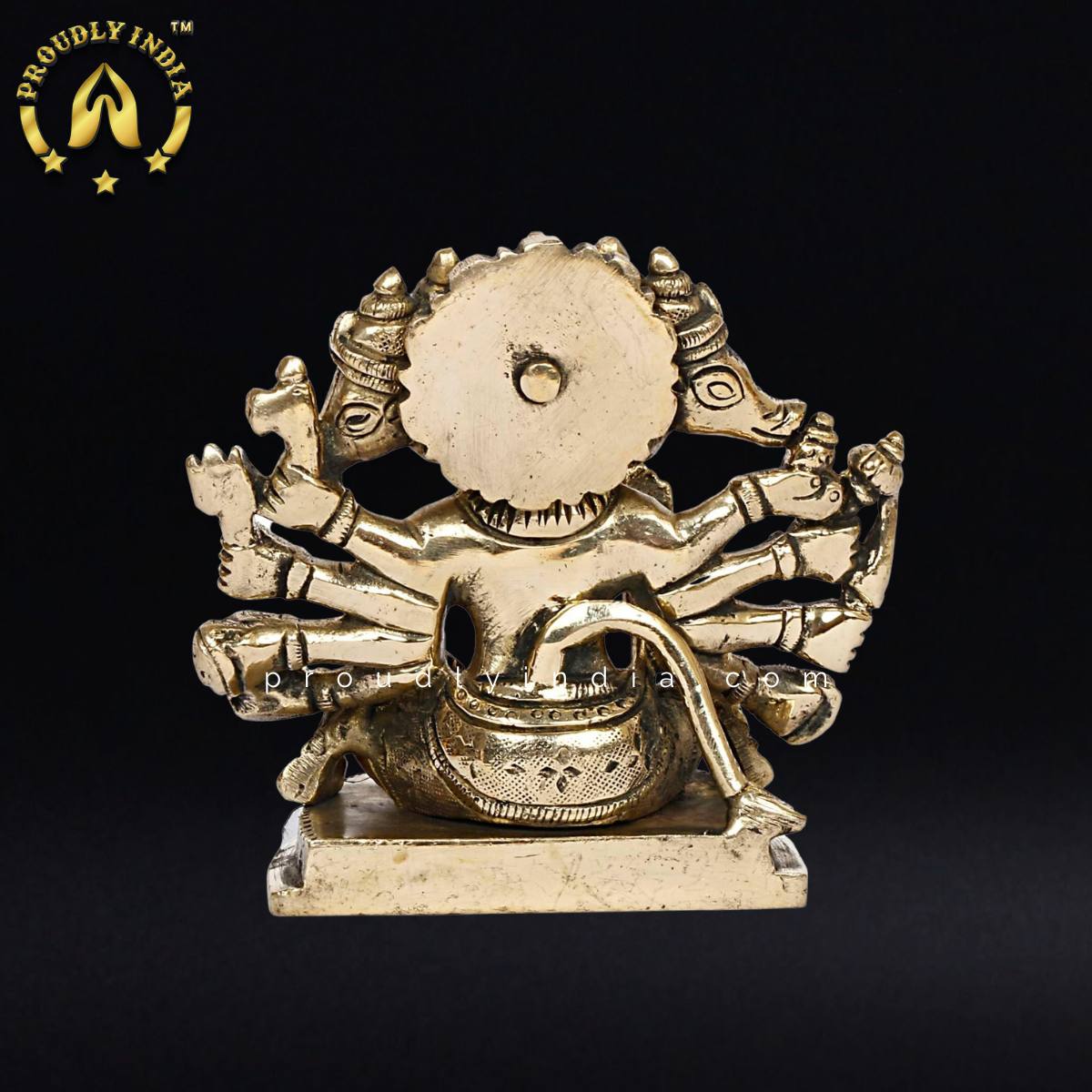 Brass Panchmukhi Hanuman Statue