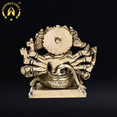 Brass Panchmukhi Hanuman Statue