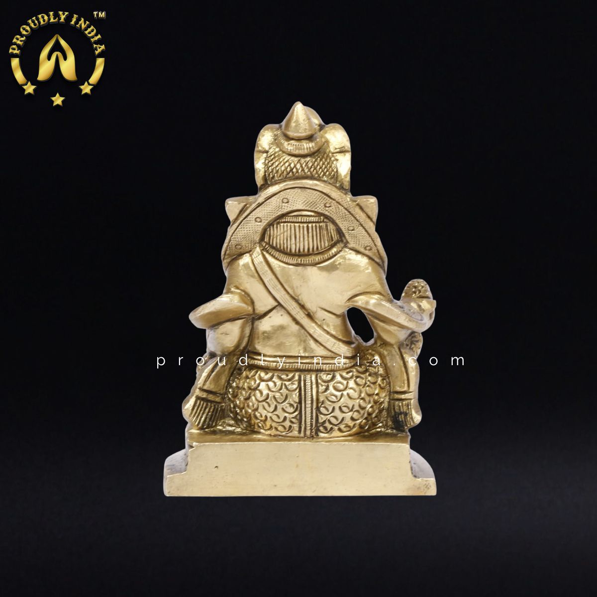 4.5" Brass Lord of treasure Kuber Idol