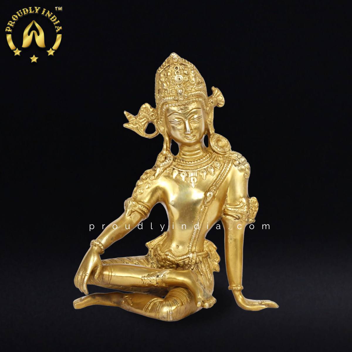 Lord Indra Dev Brass Statue