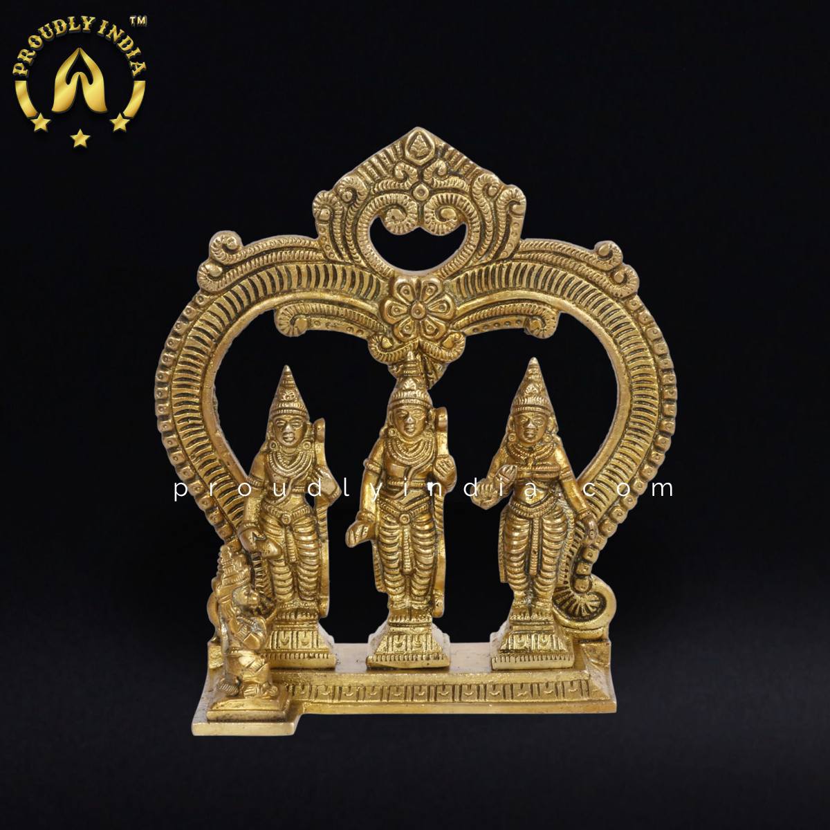 7" Brass Ram Darbar Idol