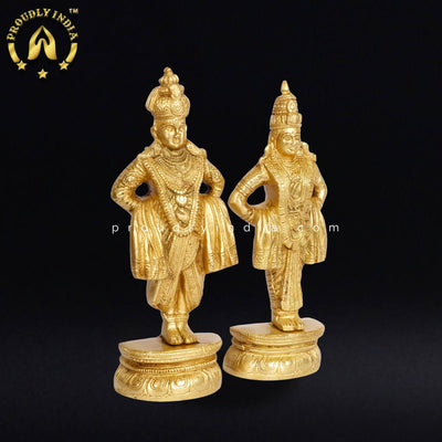 8.5" Lord Vitthal Rukmini Idols