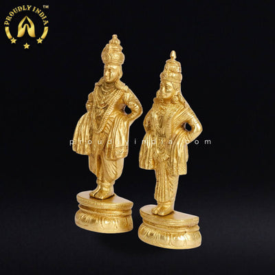 8.5" Lord Vitthal Rukmini Idols