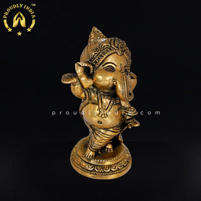 Pure Brass Baby Ganesha Statue