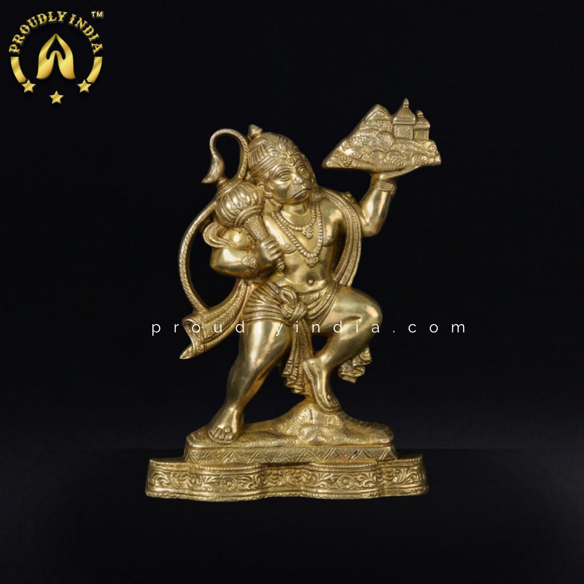 Brass Lord Bajrang Bali Wall Hanging