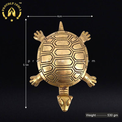 5.5" Brass Vastu Turtle