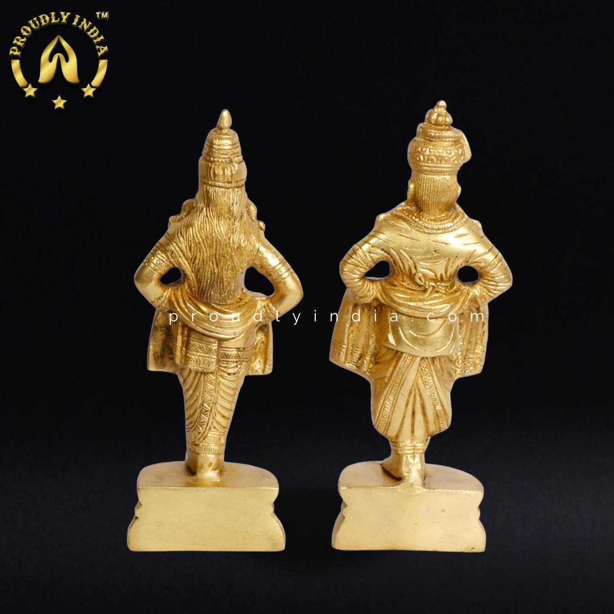 8.5" Lord Vitthal Rukmini Idols