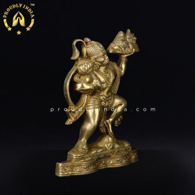 Brass Lord Bajrang Bali Wall Hanging