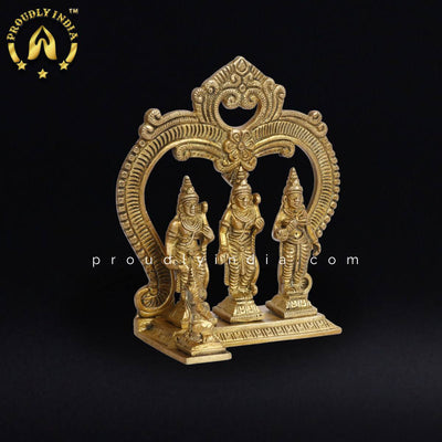 7" Brass Ram Darbar Idol