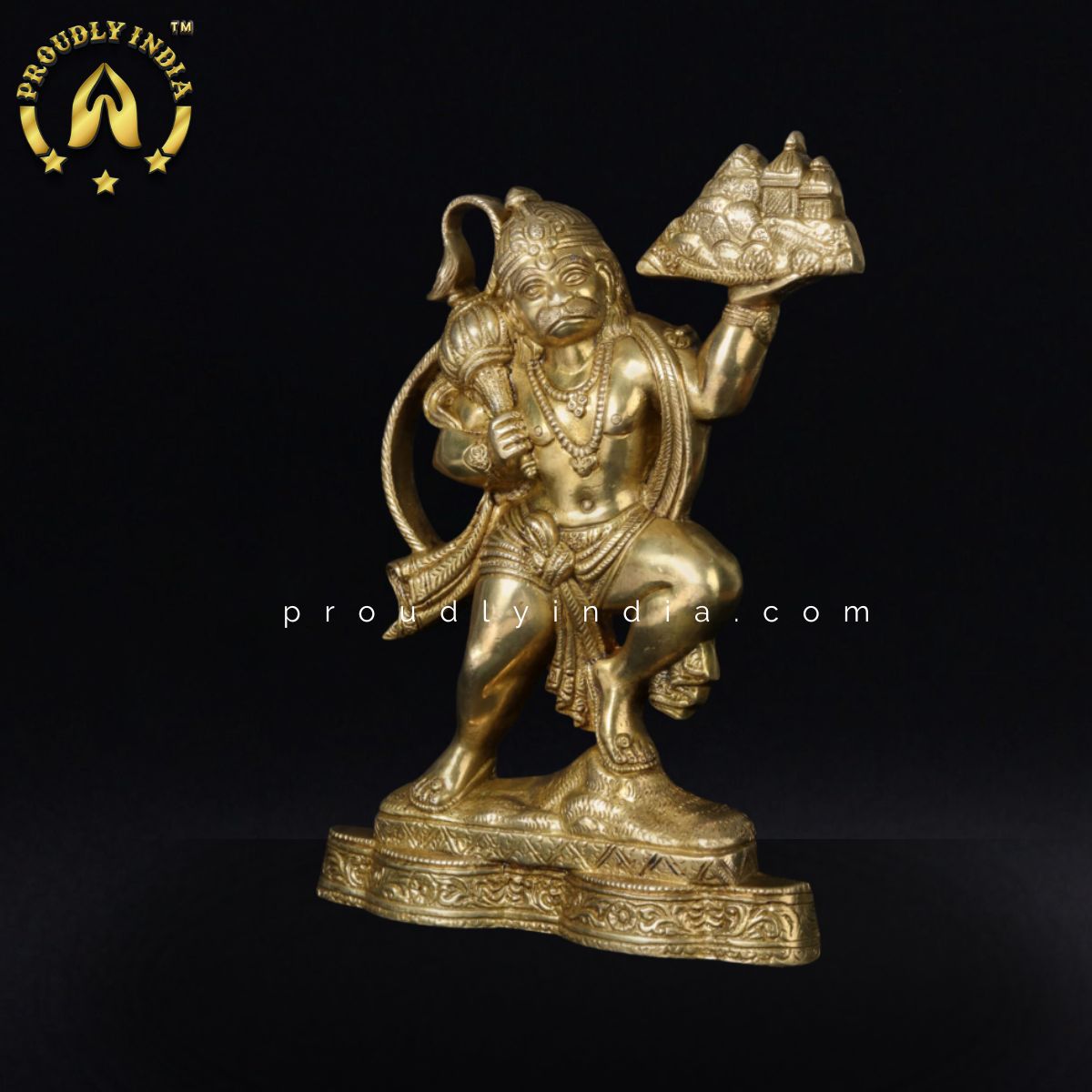 Brass Lord Bajrang Bali Wall Hanging