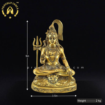 Pure Brass Shiv Ji Statue