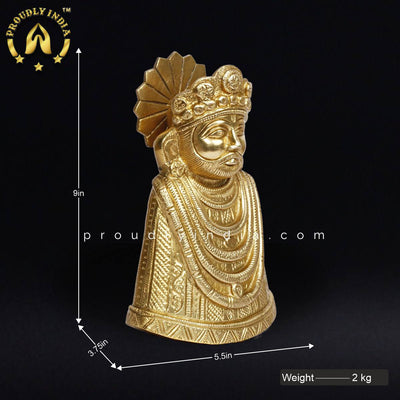 9" Brass Khatu Shyam Ji Idol