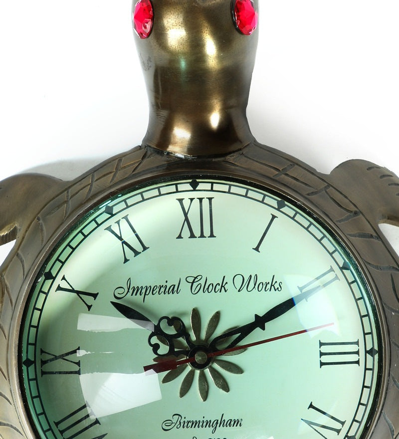 Gold Turtle 10 Inch Dial Wall Clock