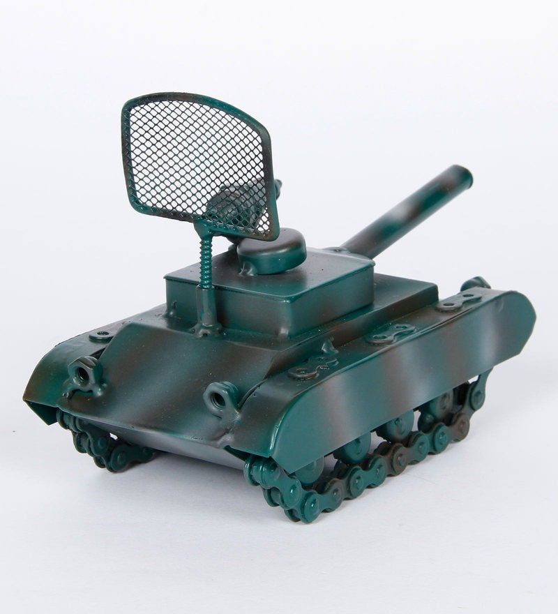 Open Military Tanker Miniature Antique Showpiece
