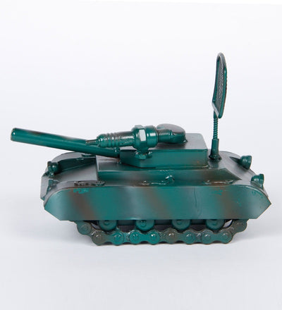 Open Military Tanker Miniature Antique Showpiece