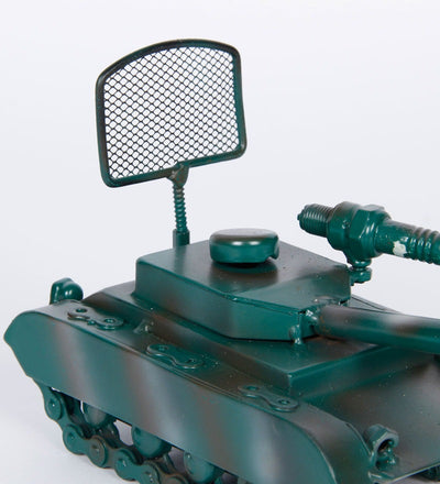 Open Military Tanker Miniature Antique Showpiece