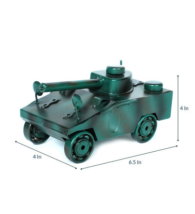 Green Military Tank Panzer Miniature Showpiece