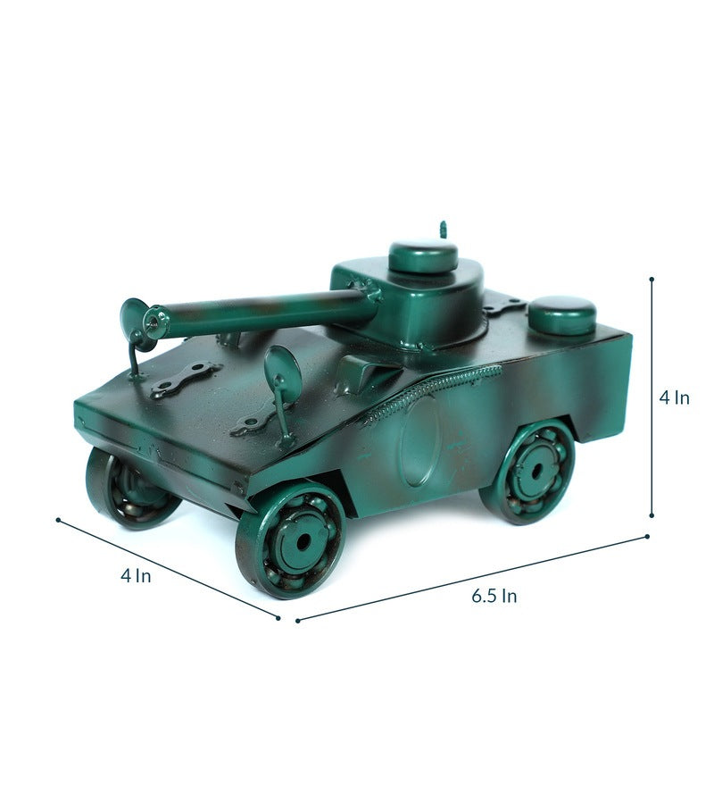Green Military Tank Panzer Miniature Showpiece