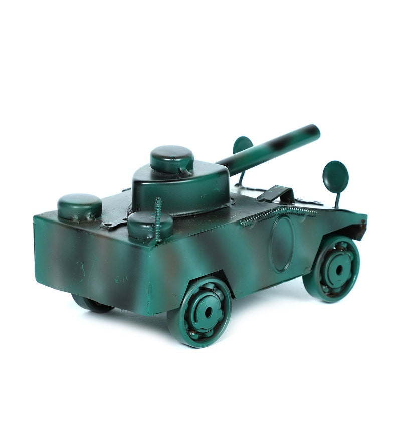 Green Military Tank Panzer Miniature Showpiece