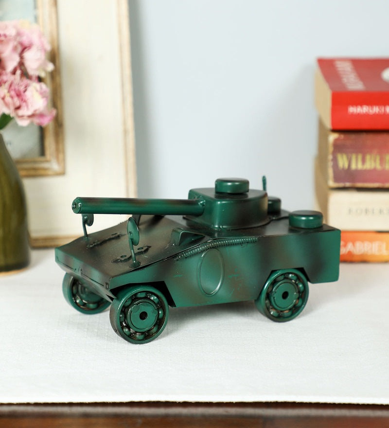 Green Military Tank Panzer Miniature Showpiece