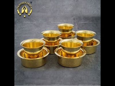 Set of 6 Glossy Coffee Dabara