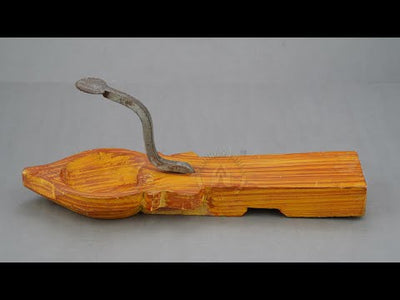 Wooden Coconut Grater with Bowl Holder