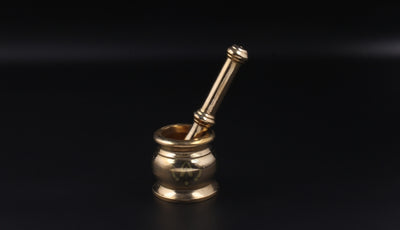 Brass Handcrafted Mortar And Pestle