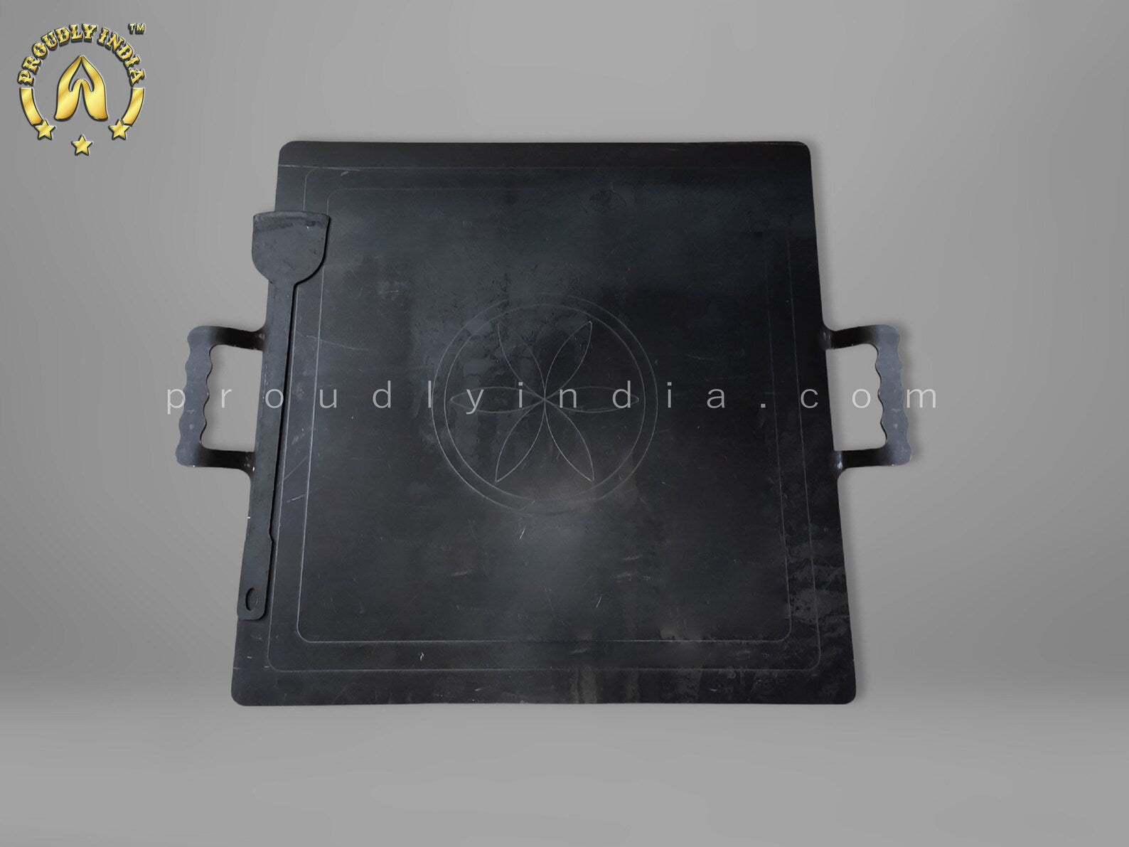 Iron Handle Square Paper Roast Tawa