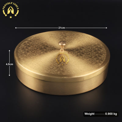Pure Brass Engraved Spice Box