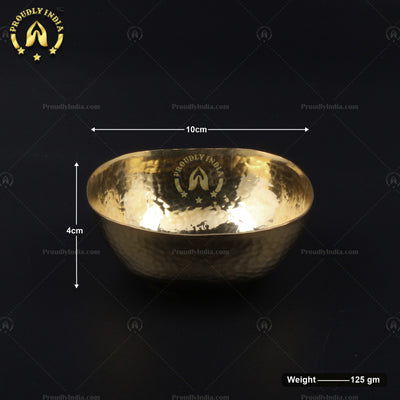 6 Piece Square Brass Dinner Set