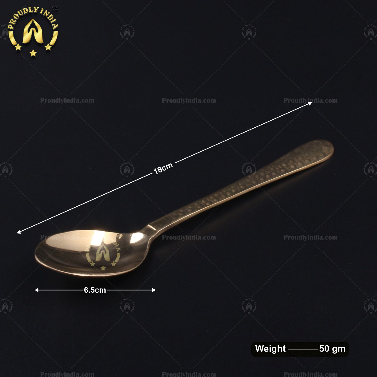 6 Piece Square Brass Dinner Set