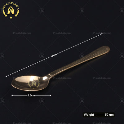 6 Piece Square Brass Dinner Set