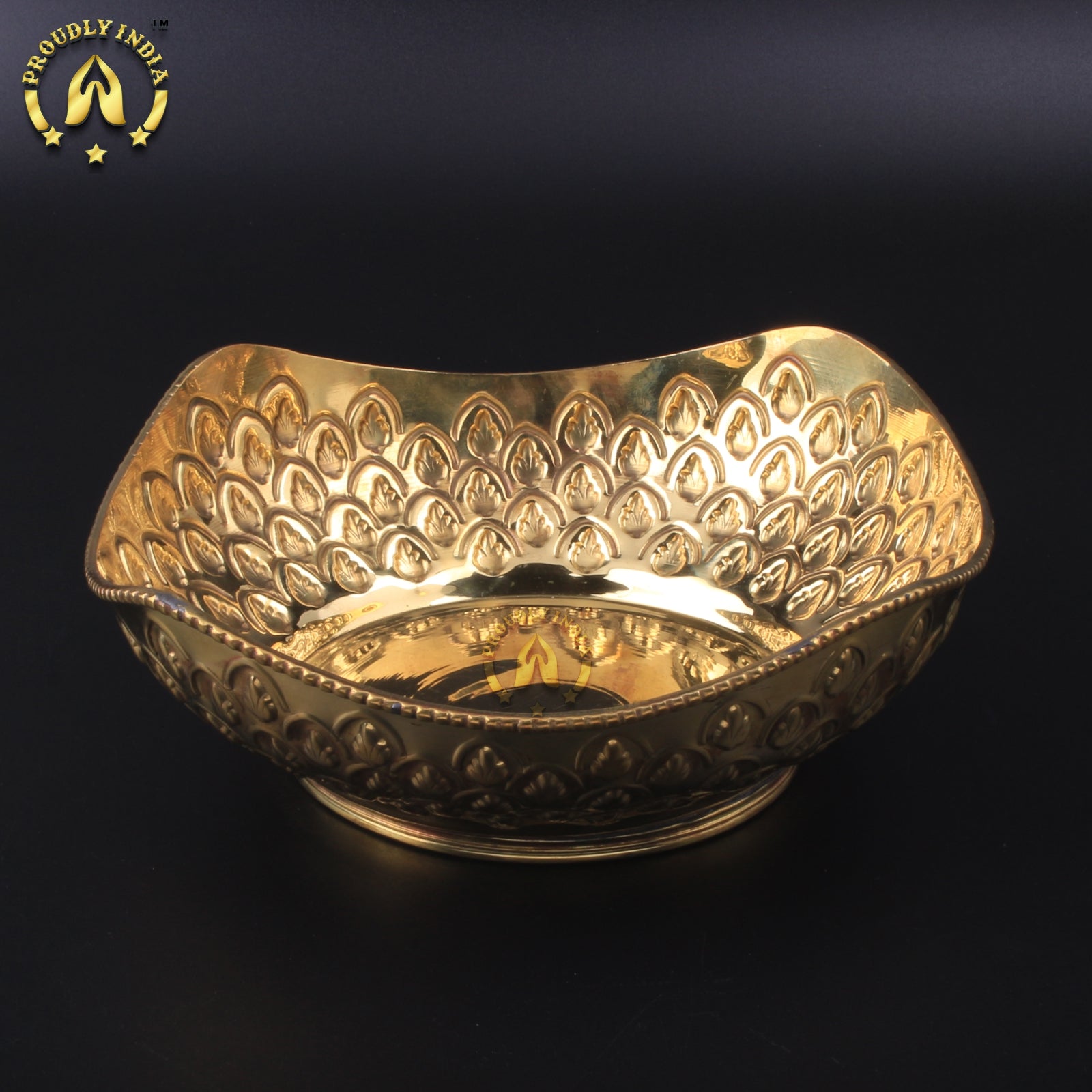 Pure Brass Decorative Basket