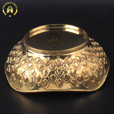 Pure Brass Decorative Basket