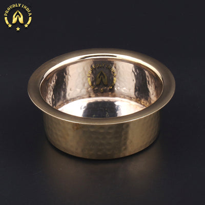 Set of 2 Brass Hammered Coffee Dabara