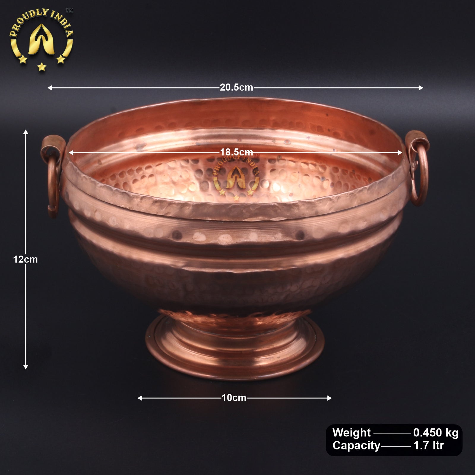 Traditional Copper Round Gangalam