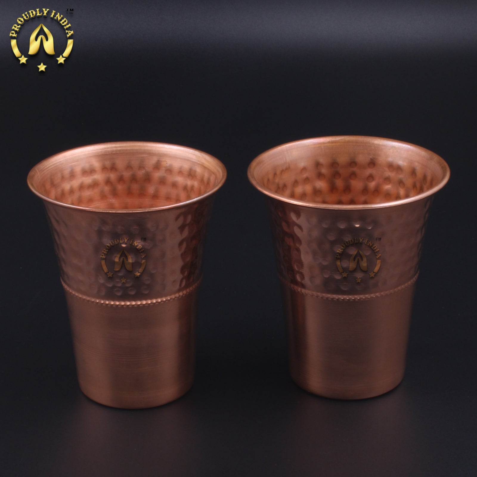 Set of 2 Copper Tumbler 300ml