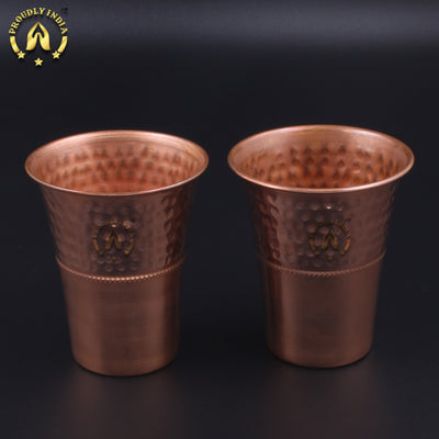 Set of 2 Copper Tumbler 300ml