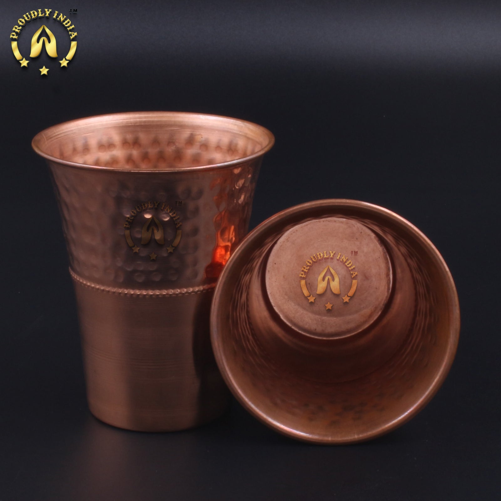 Set of 2 Copper Tumbler 300ml