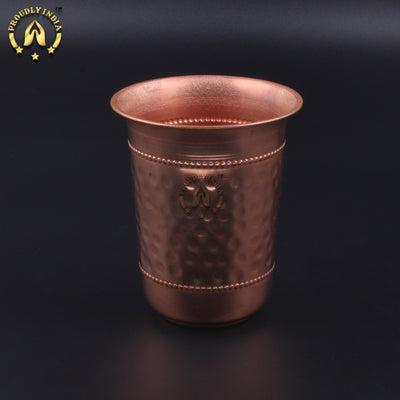 Set Of 2 Copper Drinking Glasses