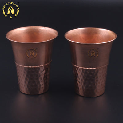 Copper 2 Hammered Embossed Glass