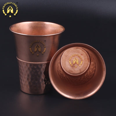 Copper 2 Hammered Embossed Glass