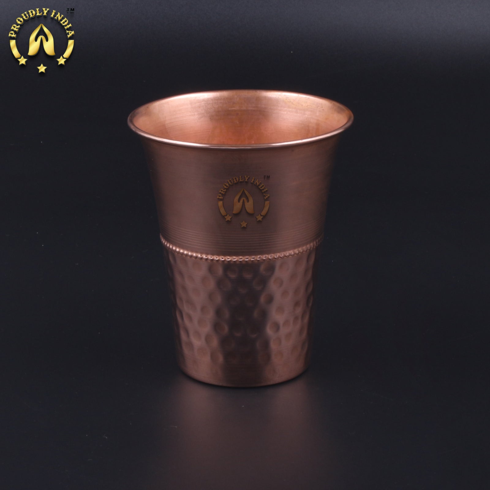 Copper 2 Hammered Embossed Glass