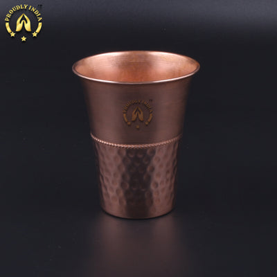 Copper 2 Hammered Embossed Glass