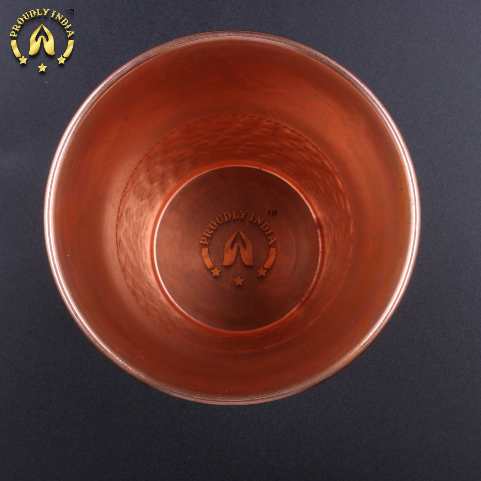 Copper 2 Hammered Embossed Glass